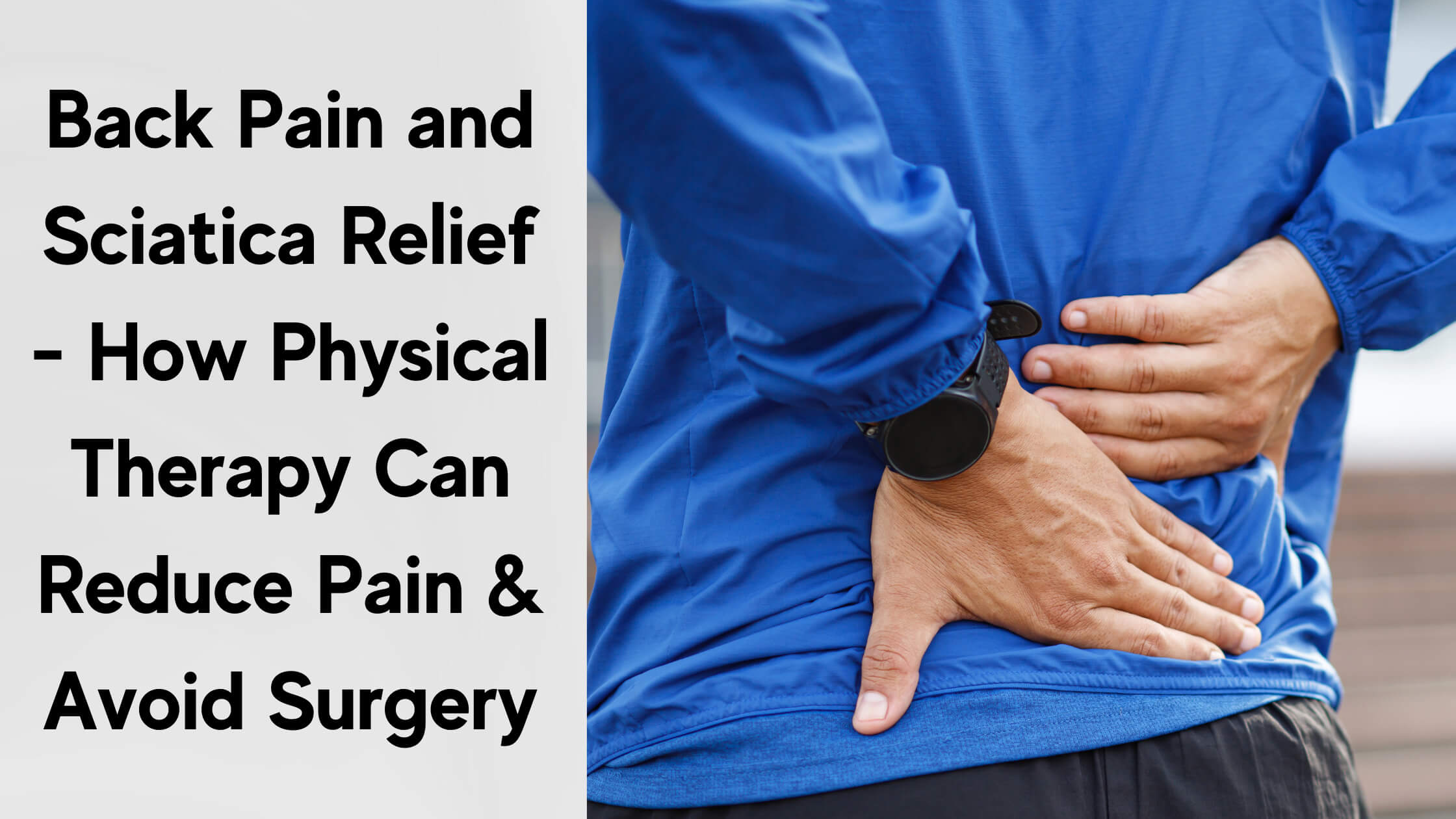 Back Pain and Sciatica Relief - Therapy Partners Group